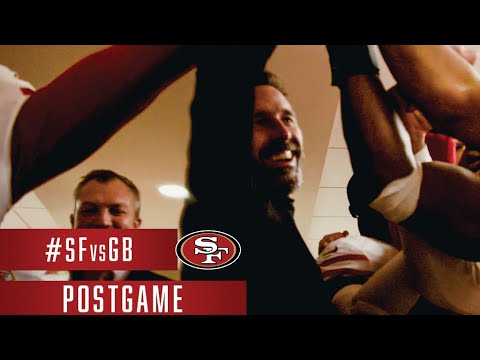 Inside the 49ers Locker Room Following #SFvsGB | 49ers video clip