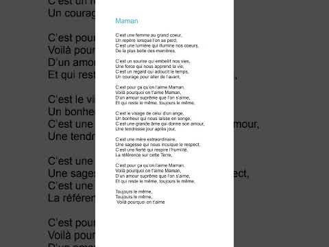 Maman #poetry #maman #poésie #proverbes #citation #youtubeshorts #mama #ytshorts #youtube #ytviral