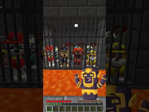 PAW PATROL están ATRAPADOS en LA PRISIÓN en MINECRAFT 😱 #Shorts