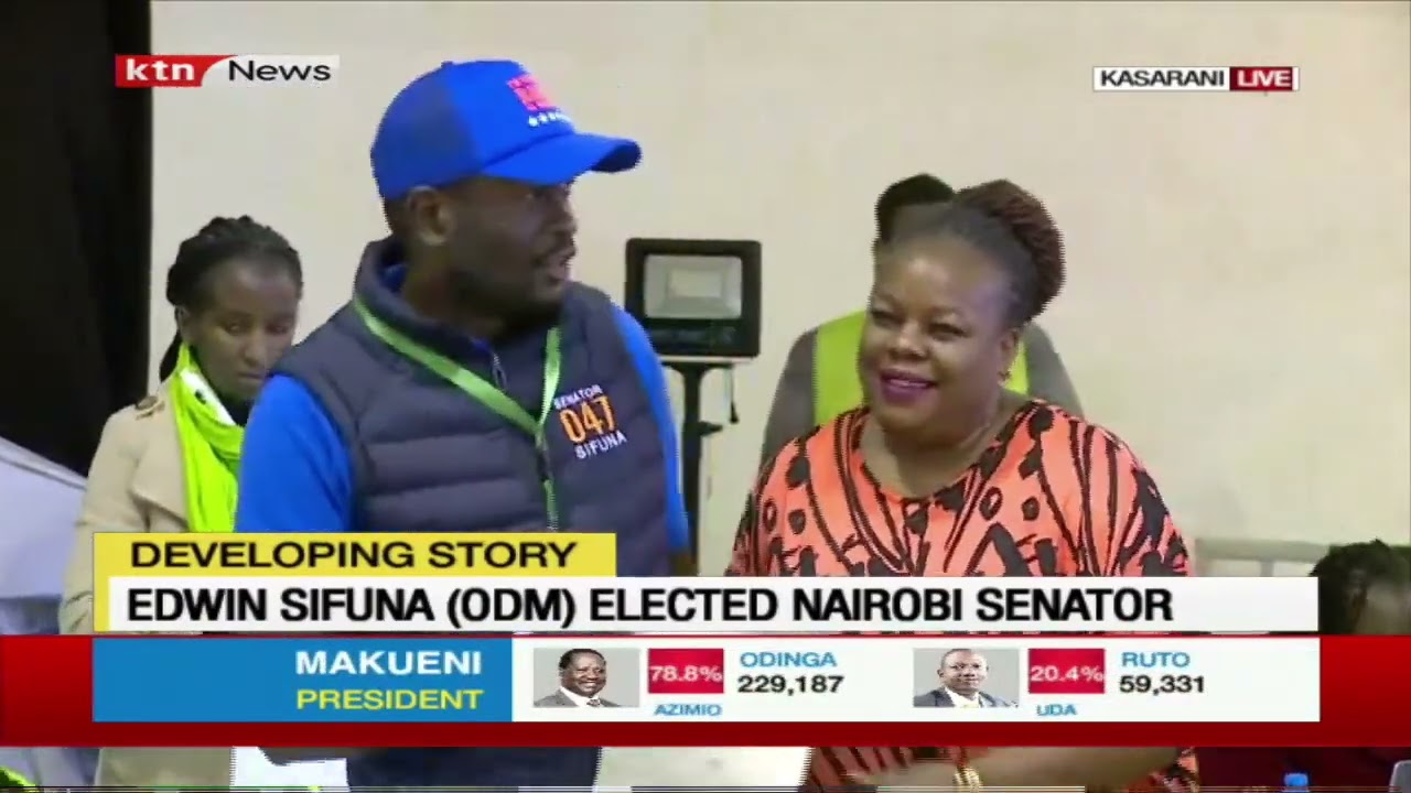 Edwin Sifuna (ODM) elected Nairobi Senator