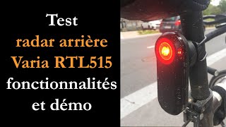 Vido-Test : Test Garmin Varia RTL 515 : radar arrire pour vlo