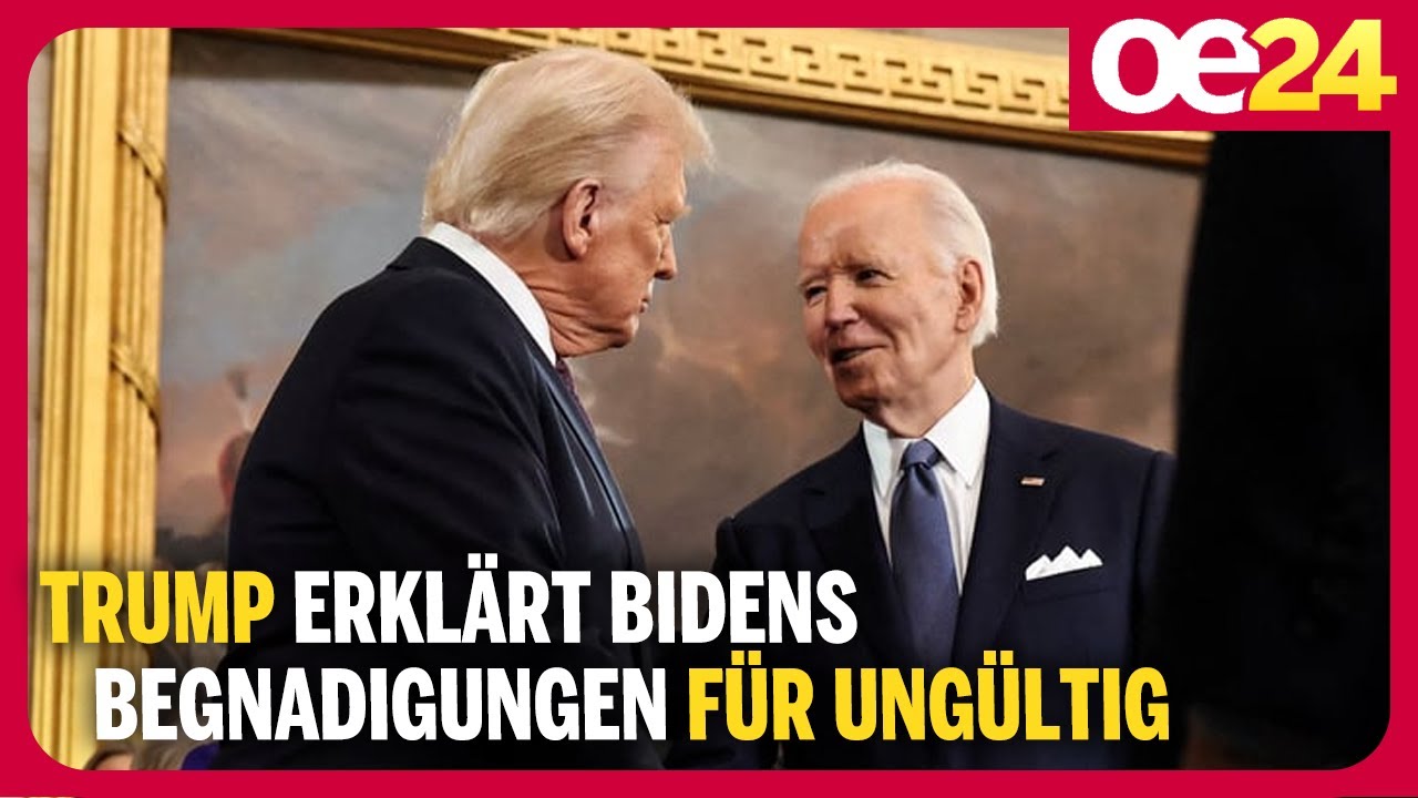 Donald Trump erklärt Ex-US-Präsident Bidens Begnadigungen für ungültig