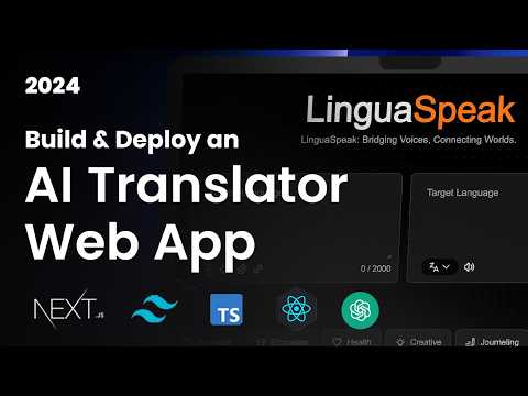 Build an AI Voice & Text Translation with NextJS, Tailwind CSS & TypeScript