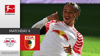 Xavi Show! | RB Leipzig — FC Augsburg 3-0 | Highlights | Matchday 4 – Bundesliga 2023/24