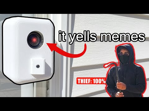 I Made An AI Home Security System...That Yells Memes
