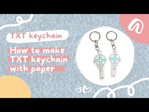 TXT Keychain with Paper | DIY Tutorial