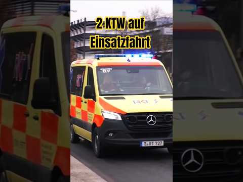 KTW BRK + KTW RKT #einsatzfahrt Verkehrsunfall Autobahn