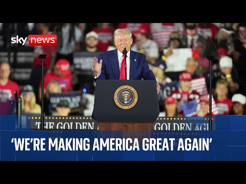 President Trump holds rally in Michigan to mark 100 days in White House