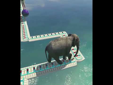 Ultimate Funny Elephant Parkour الفيل المشاغب #gta5