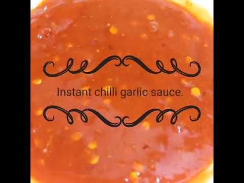 How to make chilli garlic sauce. Instant chilli garlic sauce. Chilli garlic sauce in 40 seconds.