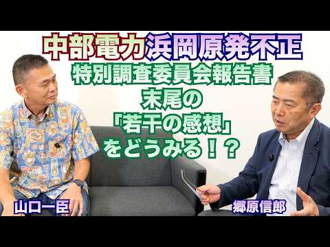 【「浜岡原発不正」中部電力・特別調査委員会報告書、末尾の「若干の感想」をどうみるべきか！？】郷原信郎の「日本の権力を斬る！」＃546