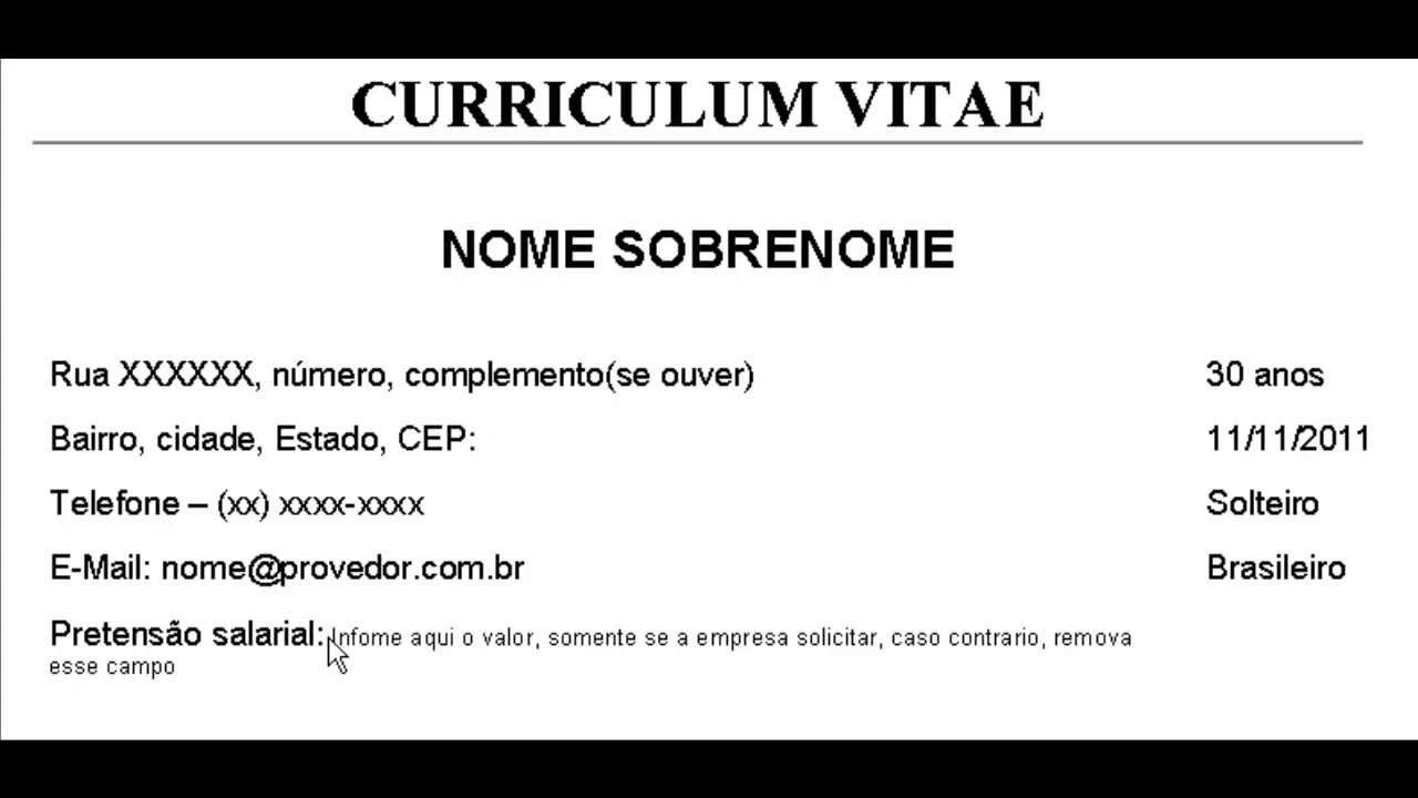 Como Colocar Pretensão Salarial No Corpo Do Email Exemplo