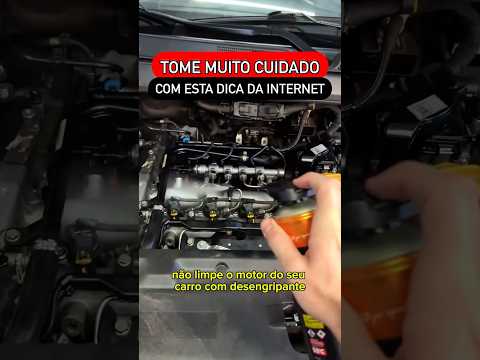 NÃO LIMPE O MOTOR DO SEU CARRO SEM SABER DISSO! #mecanica #mecanicadescomplicada #dica #carro #motor