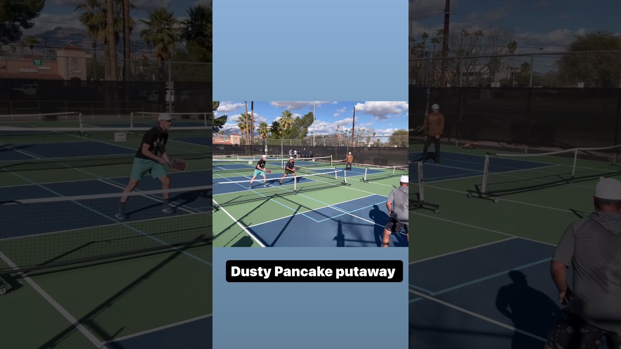 Dusty Pancake Putaway #pickleball #shorts #highlights