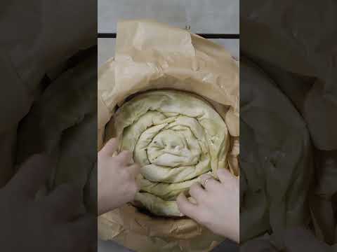 🌀 Слоёные «улитки» со шпинатом и сыром в тесте фило