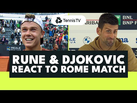 Holger Rune & Novak Djokovic Break Down Their 2023 Rome Match 🗣️