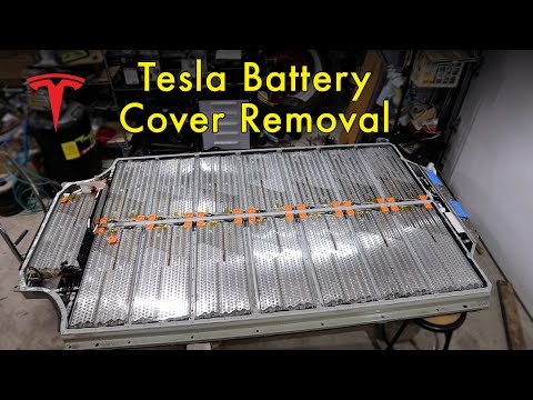 Tesla Battery Repair: Removing the Cover | 2013 Tesla Model S