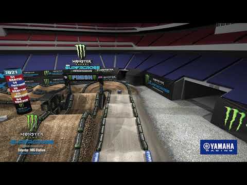 2021 Supercross Yamaha Animated Track Map - Round 3 - Houston