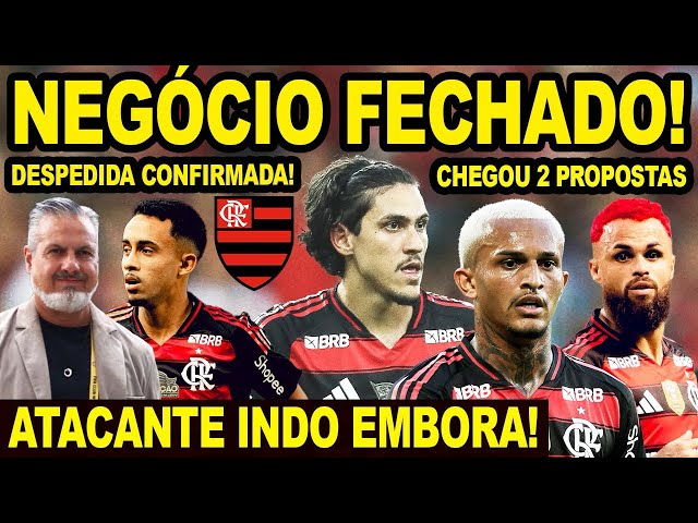 NEGÓCIO FECHADO! ATACANTE INDO EMBORA DO FLAMENGO! PEDRO EXPÔS O X9! CHEGOU 2 PROPOSTAS PARA MENGÃO!