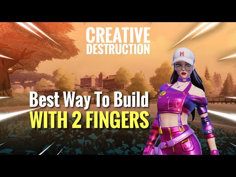 How to build with 2 fingers on mobile Fastest Way* Creative Destruction...