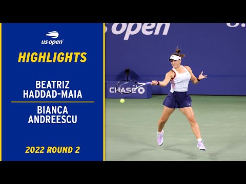 Beatriz Haddad Maia vs. Bianca Andreescu Highlights | 2022 US Open Round 2