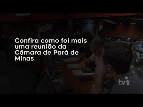 Vídeo: Confira como foi a reunião da Câmara de Pará de Minas em 16 de outubro de 2023