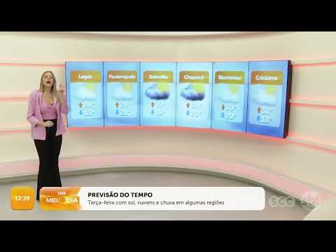 Terça (22/10/24) com sol, nuvens e chuva a partir da tarde no oeste e norte | Clima | SCC Meio-Dia