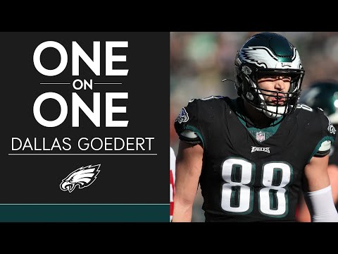 Dallas Goedert Discusses His Playoff Experience & More | Eagles One-On-one video clip