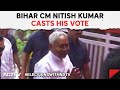 Bihar Chief Minister Nitish Kumar Casts Vote In Bakhtiarpur
