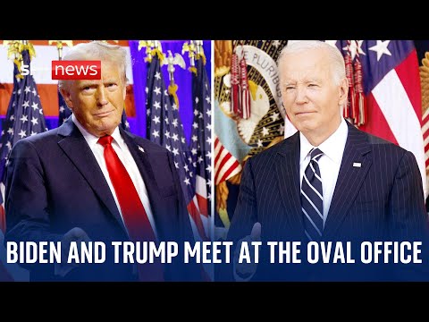 Watch live: US President Joe Biden and President-elect Donald Trump meet at the Oval Office
