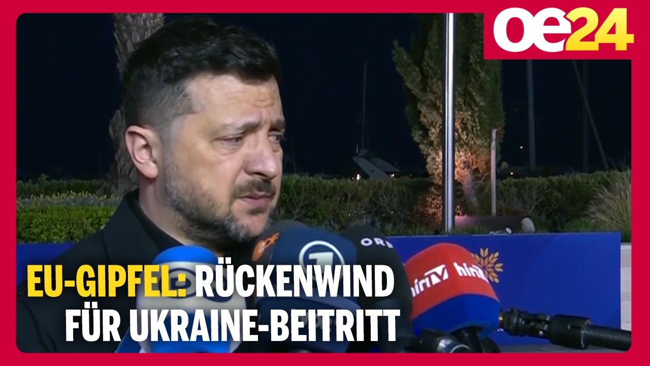 EU-Gipfel: Rückenwind für Ukraine-Beitritt - Statement von Selenskyj