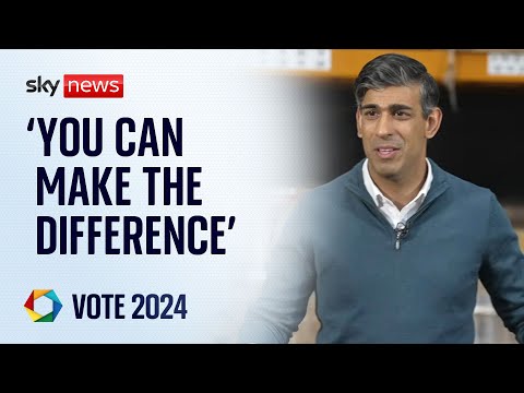 Sunak tells voters 'you can make the difference' in the general election