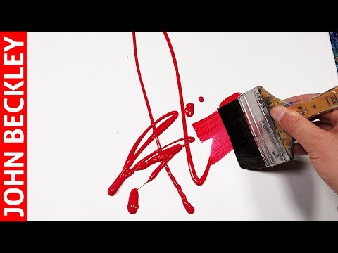 Peinture Abstraite Au Couteau à Lacrylique Ignis Obsigen