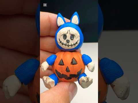 OMG! I made Labubu in Halloween Style | Scary Clay Sculpture  • Halloween Specia