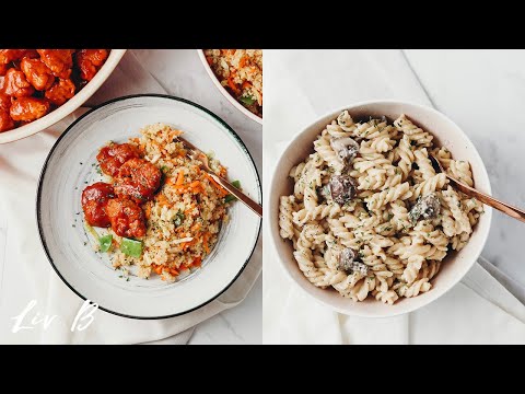 A Day of Vegan Meals (Higher Protein Recipes)