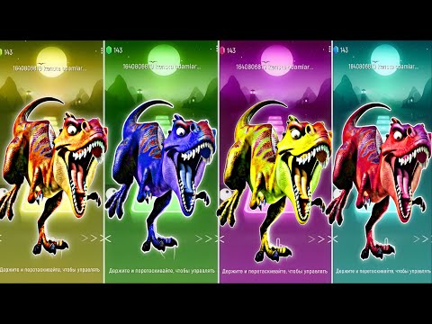 Jurassicworld Tyranasaurus Indominus T-rex🦖 Tiles hop Edm Rush