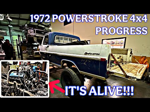 WE'RE BACK ON TRACK!!! 1972 F250 is coming together & RUNNING!!!