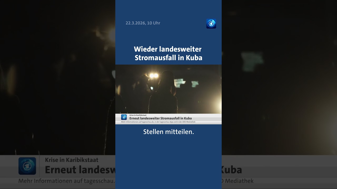 Landesweiter Stromausfall in Kuba. kuba strom stromausfall news nachrichten tagesschau