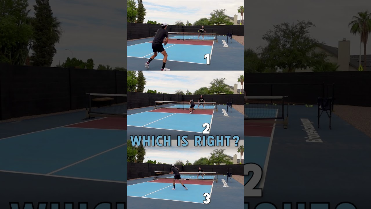 Lob to Reset Challenge. Which technique is best? Briones Pickleball Academy Open BrionesAcademy.com