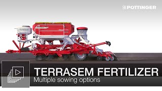 Multiple sowing options with TERRASEM FERTILIZER universal seed drill technology