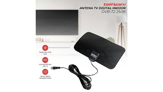 Taffware Antena TV Digital DVB-T2 4K High Gain 25 dB - TFL-D139 - Black - 1