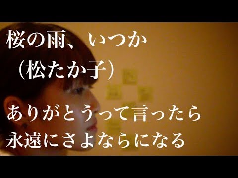 「桜の雨、いつか」松たか子coverマイ(ハッカドロップス)