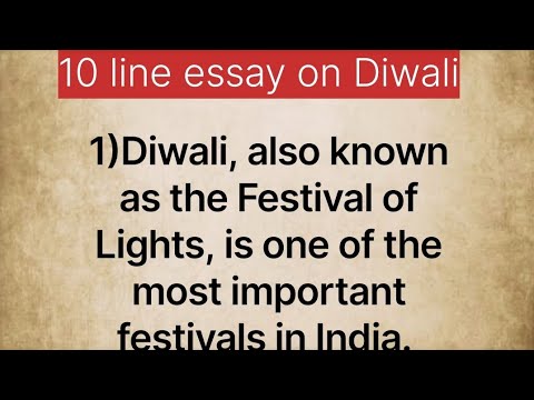 10 Line Very Simple Essay On Diwali For Kids l Essay On Diwali l Diwali Essay l 10 Lines On Diwali l