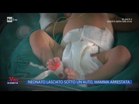 Neonato abbandonato sotto un' auto - La Vita in Diretta 19/10/2023