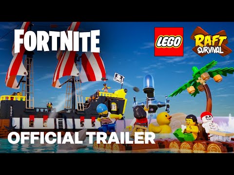 LEGO Islands in Fortnite LEGO Raft Survival Trailer