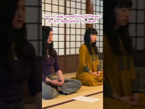 1st time Sitting Meditation🇮🇳 at Japanese Buddhism Temple🛕 #mayojapan #japan