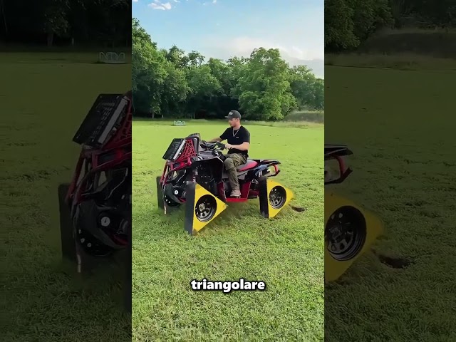 Questa moto ha ruote di forma triangolare 🤯