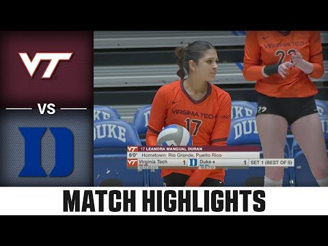 Virginia Tech vs. Duke ACC Volleyball Highlights (2023)