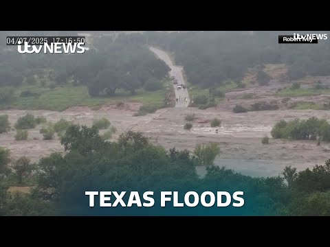 Timelapse footage shows shocking speed of Texas flooding as at least 89 killed