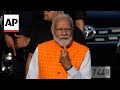 Indian Prime Minister Narendra Modi votes in general election